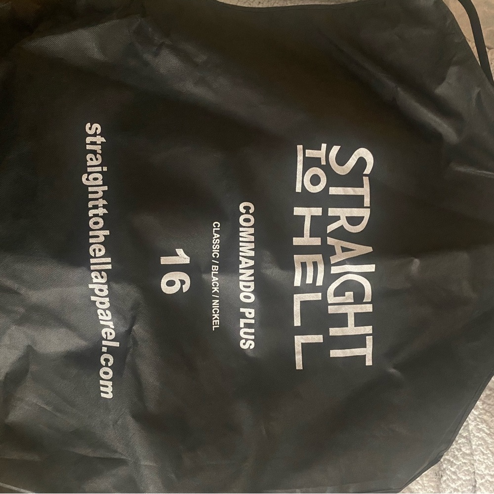 Black Leather Jacket Straight To Hell - image 5